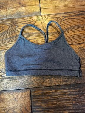 lululemon athletica Charcoal Gray Strappy Sports Bra